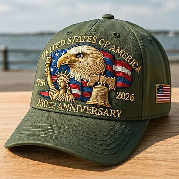 Eagle & Liberty – United States 250th Anniversary Embroidered Cap