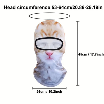 🤣Funny Men's 3D Animal Balaclavas Hat With UV Protection