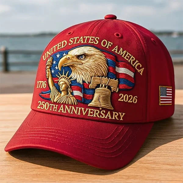 Eagle & Liberty – United States 250th Anniversary Embroidered Cap