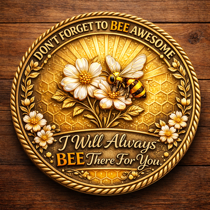 🐝Bee Kind Bee Positive – Inspirational Bee Challenge Coin