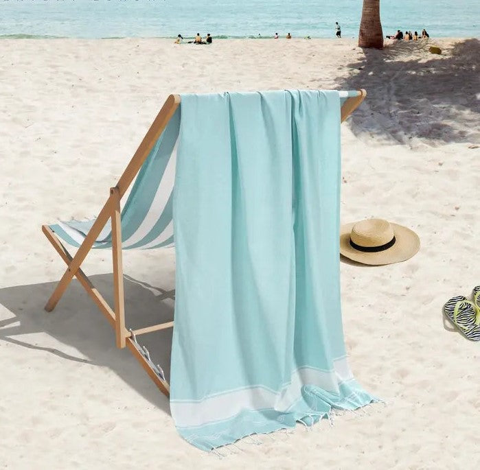 🌞🏖️Beach Towel – Lightweight Quick-Dry Sand-Free Hammam Towel for Beach, Pool & Travel