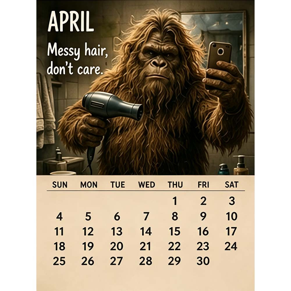 🦶2027 Bigfoot's Daily Life Calendar