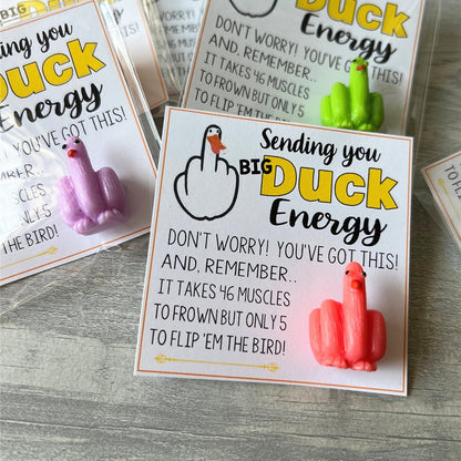 🤣Funny Middle Finger Duck Lucky Charm Gift🎁