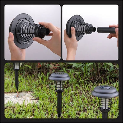 🎁2-Pack Solar Mosquito Zapper Lamp Stakes