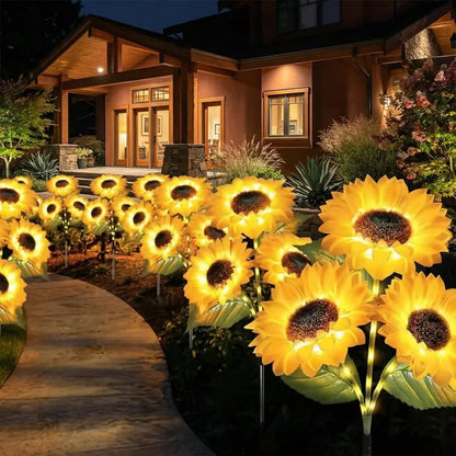 🔥Hot Sale 50% off🌟🌻 Solar Powered LED Sunflower Garden Lights Set