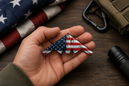 Spirit of ’76 B-2 Stealth Bomber Challenge Coin – 250th Anniversary Patriotic Collectible