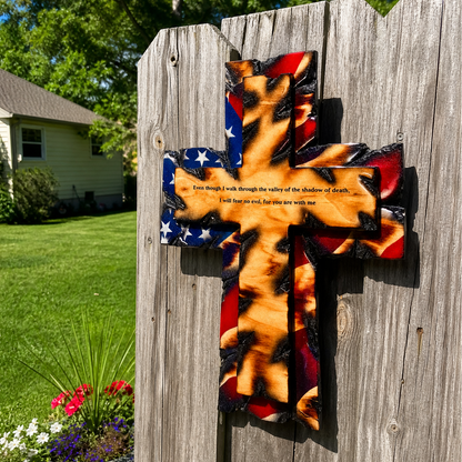 Tattered Flag Cross