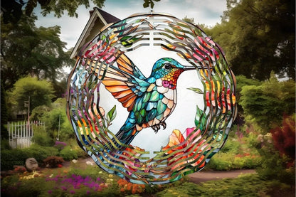 ✨ Stained Glass Wind Spinner
