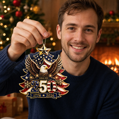 1776–2026 Liberty Eagle Christmas Ornament