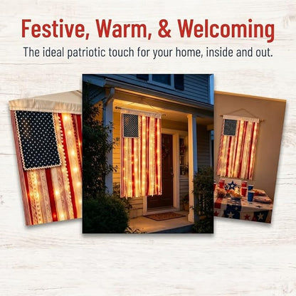 🎉250th Anniversary Special Boho American Flag Tassel Wall Hanging, Patriotic 4th of July Decor (4 Styles)