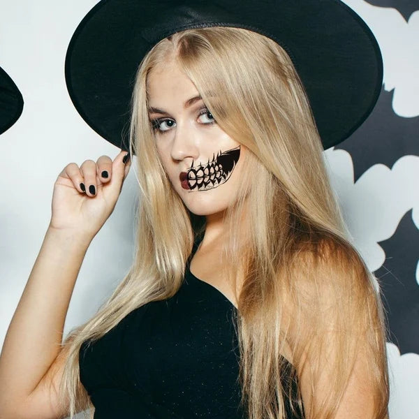 🎃👻HALLOWEEN PRE SALE - 49% OFF - Halloween Prank Makeup Temporary Tattoo😈Realistic & Easy To Remove