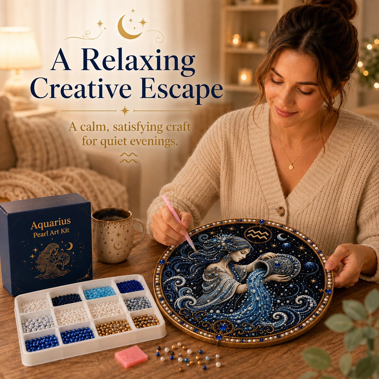 ♈12 Zodiac Signs Pearl Art Kit 🌙Buy 2+ Get Free Shipping