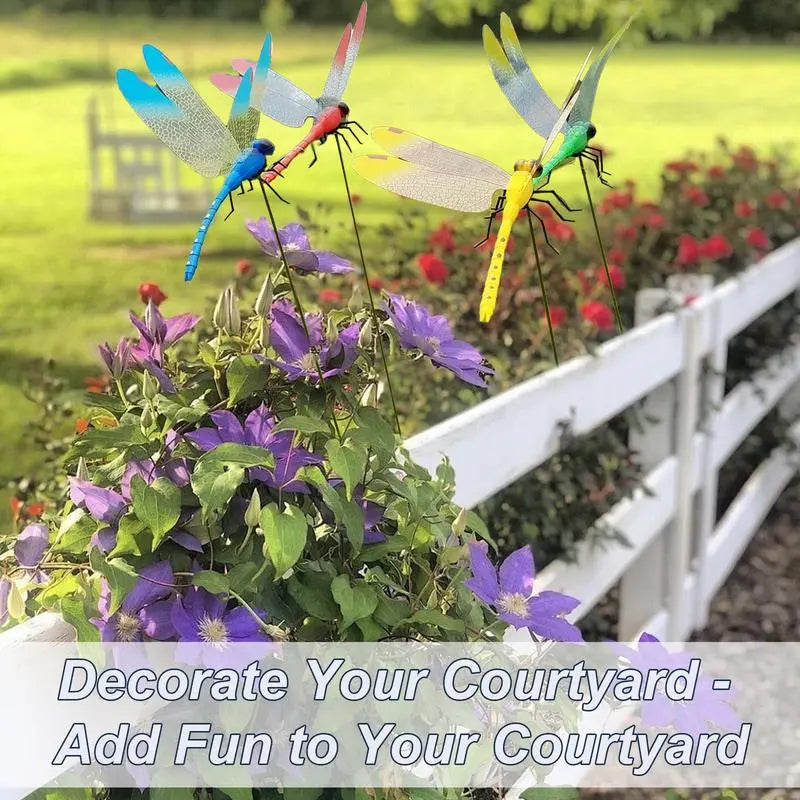 Outdoor Fake Dragonfly Rod Clip