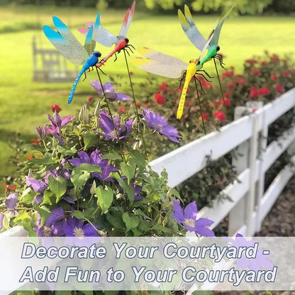 Outdoor Fake Dragonfly Rod Clip