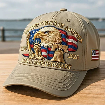 Eagle & Liberty – United States 250th Anniversary Embroidered Cap