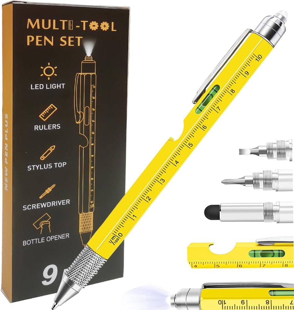 Multi-function 9 in 1 Pen Tool