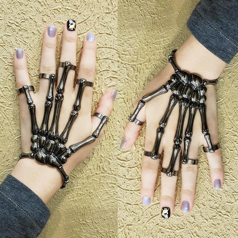 ☠️👻Hand Skull Skeleton Bracelet