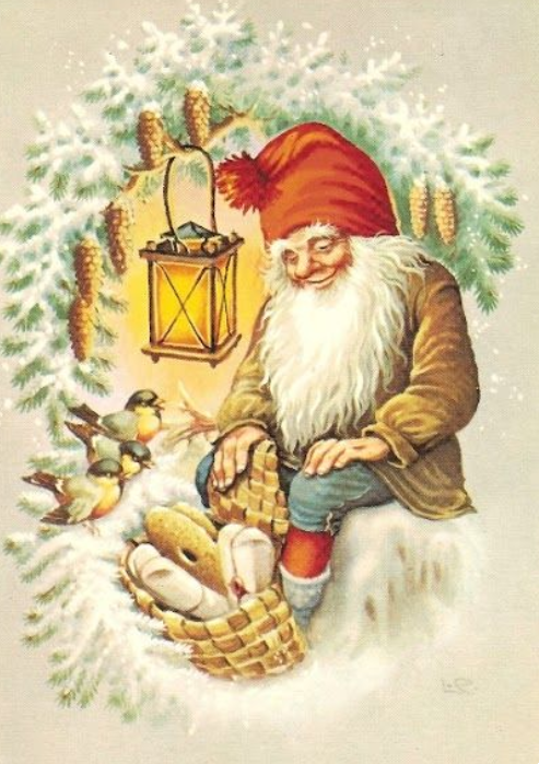 🎅🎁Vintage Christmas Dwarves Postcard Set