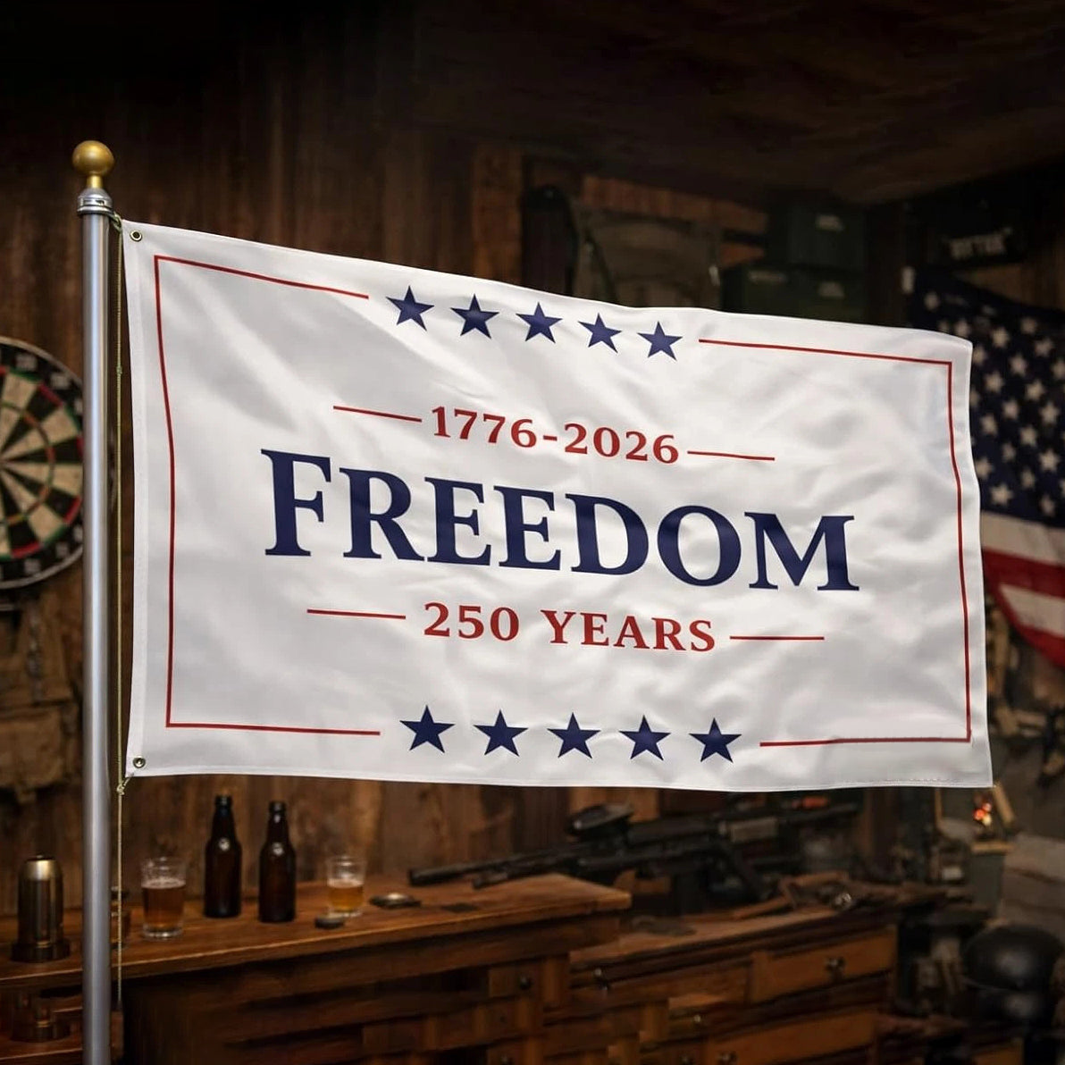 🇺🇸 Freedom 250 Years American Flag (1776–2026)