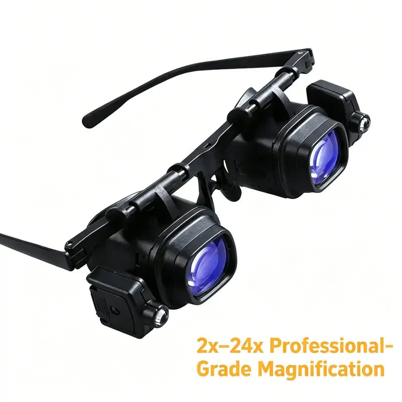 💥Precision LED Magnifier for Electronics & Crafts – Adjustable stand & 10X-20X zoom – Hands-free, bright light 🛠️