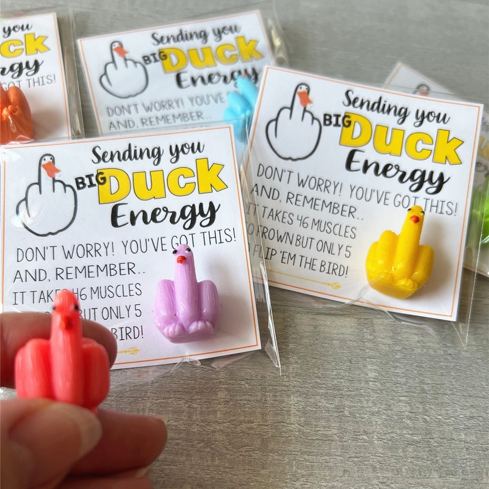 🤣Funny Middle Finger Duck Lucky Charm Gift🎁