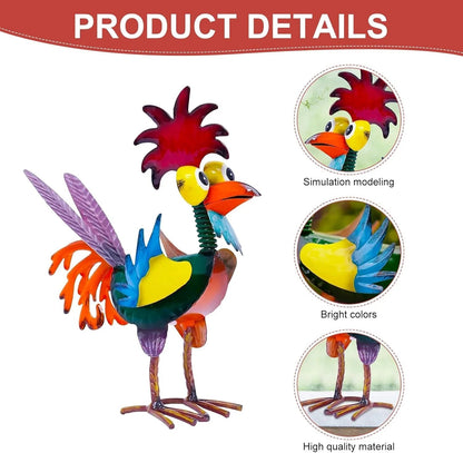 💥This Week's Special Price 🐓 Metal-Rooster Outdoor Statue