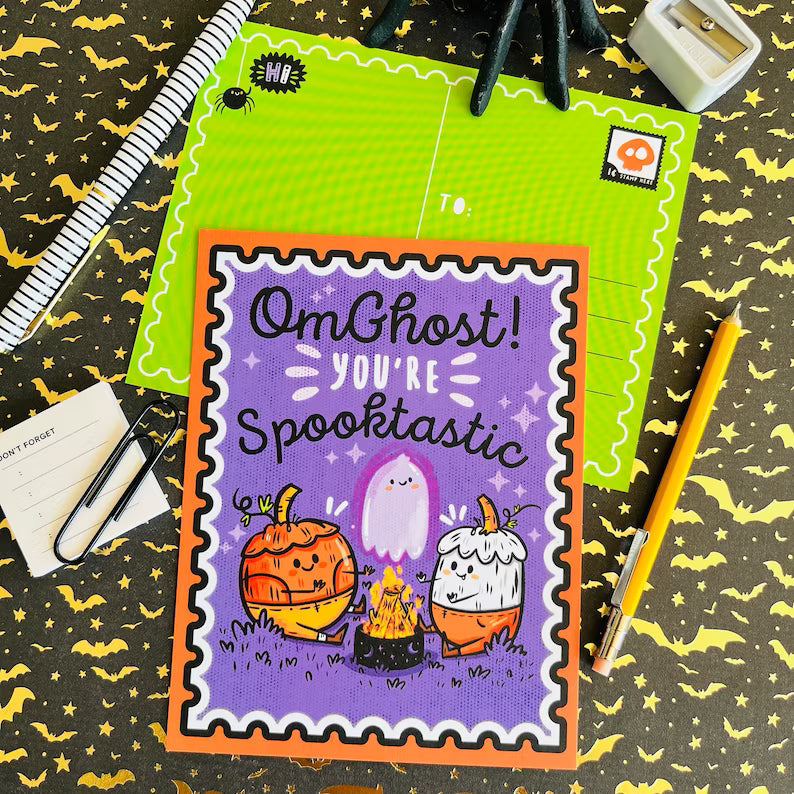 👻Spooky Tidings Postcard Set (6 designs)