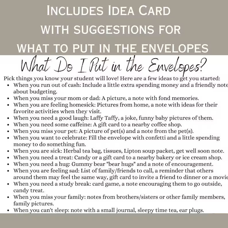📧Open When Envelopes