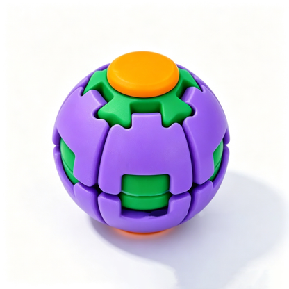 Magic Squishy Spinning Ball – Press-to-Spin Pocket Fidget Toy