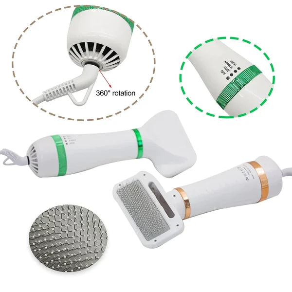 🐶Brushy Air: 2 In 1 Dog Dryer（Send universal conversion head）