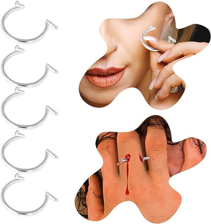 🎃Wacky Halloween Spike Adjustable Open Ring☠