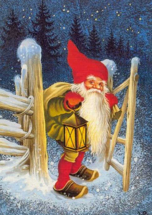 🎅🎁Vintage Christmas Dwarves Postcard Set