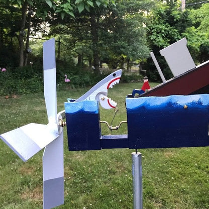 Last Day 49%OFF -JAWS Disaster Whirligig -  Funny Garden Decor