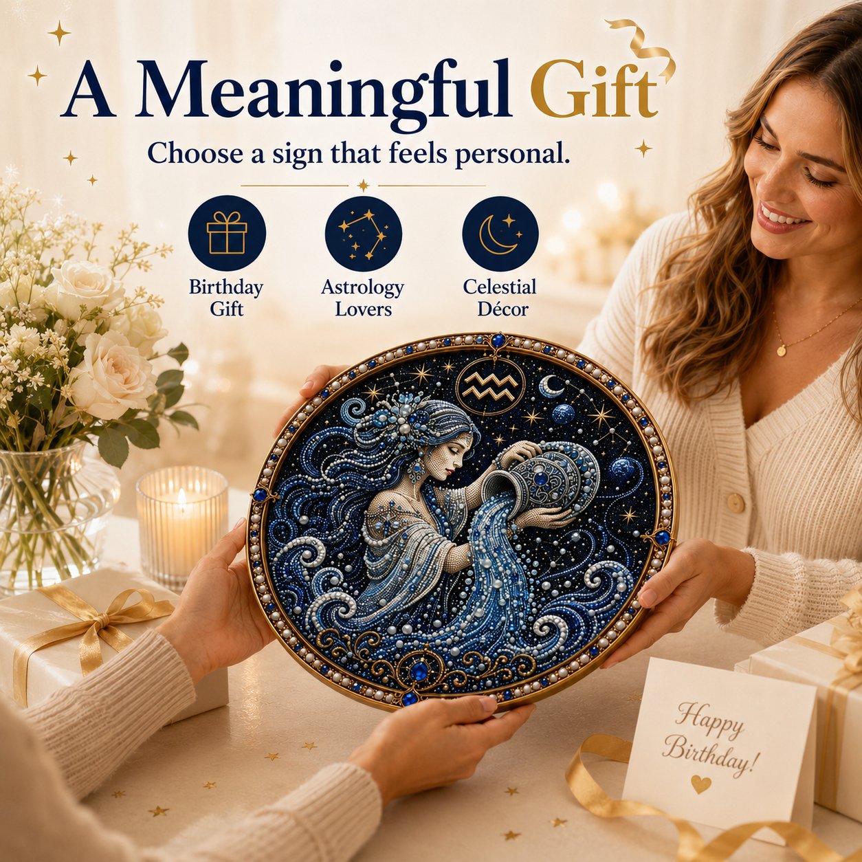 ♈12 Zodiac Signs Pearl Art Kit 🌙Buy 2+ Get Free Shipping