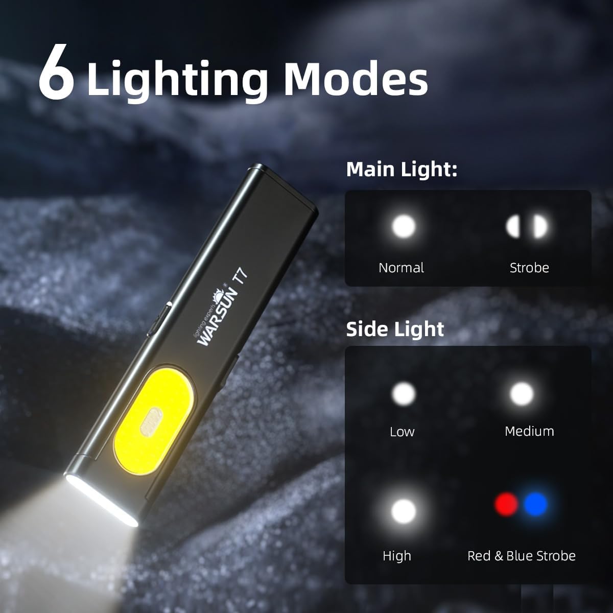 ⏰Promotion 49% OFF✨Multi-Mode Pocket LED Flashlight