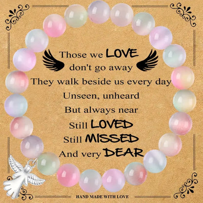 💖🎁2026 Mother's Day Gifts 50% Off--🧵Memorial Gifts Angel Wings Healing Crystal Bracelet
