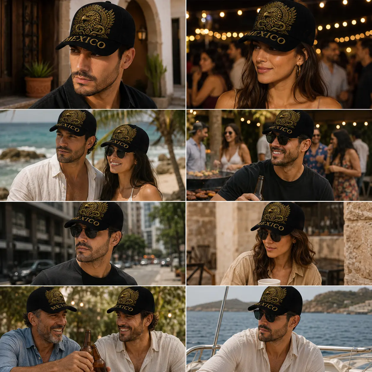 Mexico Baseball Cap – Eagle Graphic Adjustable Snapback Hat for Men & Women