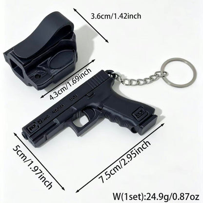 🎯 3D Printed Pistol & Holster Keychain