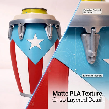 💥Conga-Style Can Holder – Celebrate Caribbean Pride, One Sip at a Time