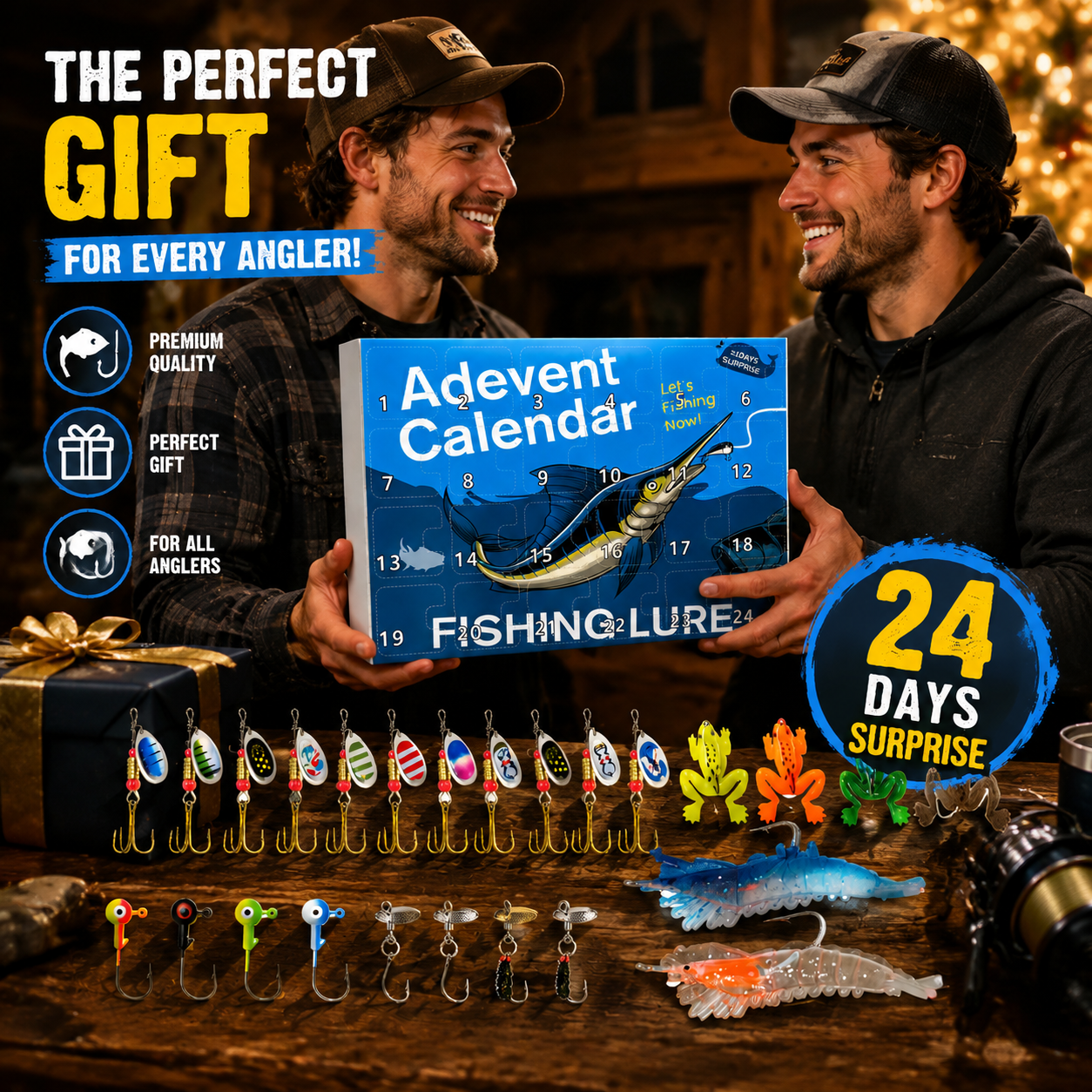 🎣 Fishing Advent Calendar 2026 (Limited Edition) -A Daily Surprise of Premium Fishing Treasures