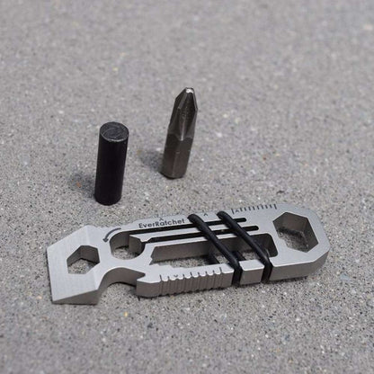 EverRatchet Clip Ratcheting Keychain Multi Tool