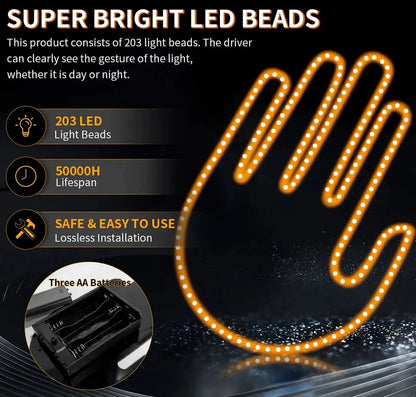✨Hot Sale 49% OFF --🤣Car Gesture Decorative Lights