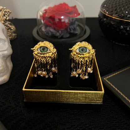 Rare Eyeball Tassel Earrings