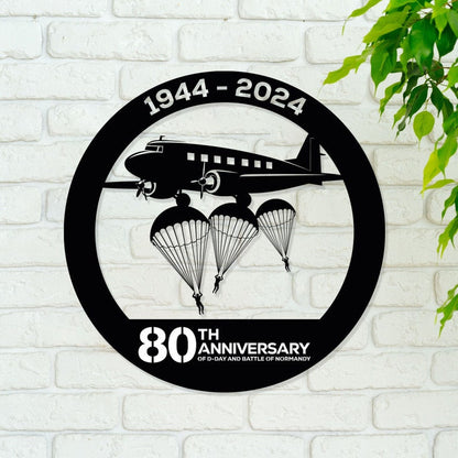 D-Day Landing Beaches 80th anniversary and Battle of Normandy Commemorative Metal Wall Art