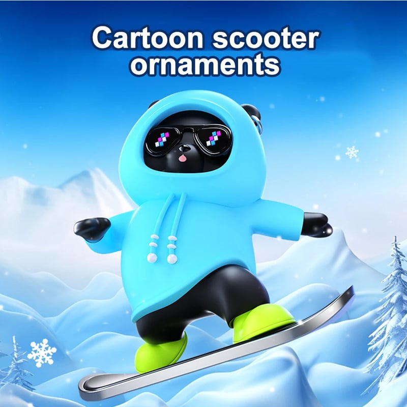 🔥2024 New Car Ornament🎁Skate Lover Bear Car Decor