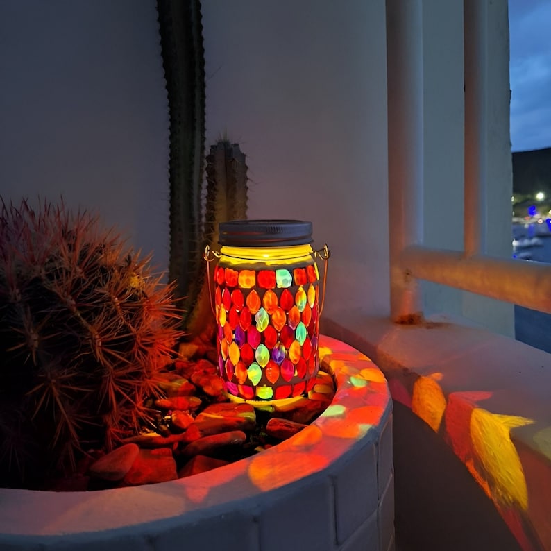 Solar Mosaic Waterproof Night Lanterns