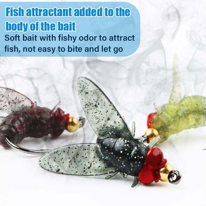 Simulated Flies Fishing Attractor Bait Hook