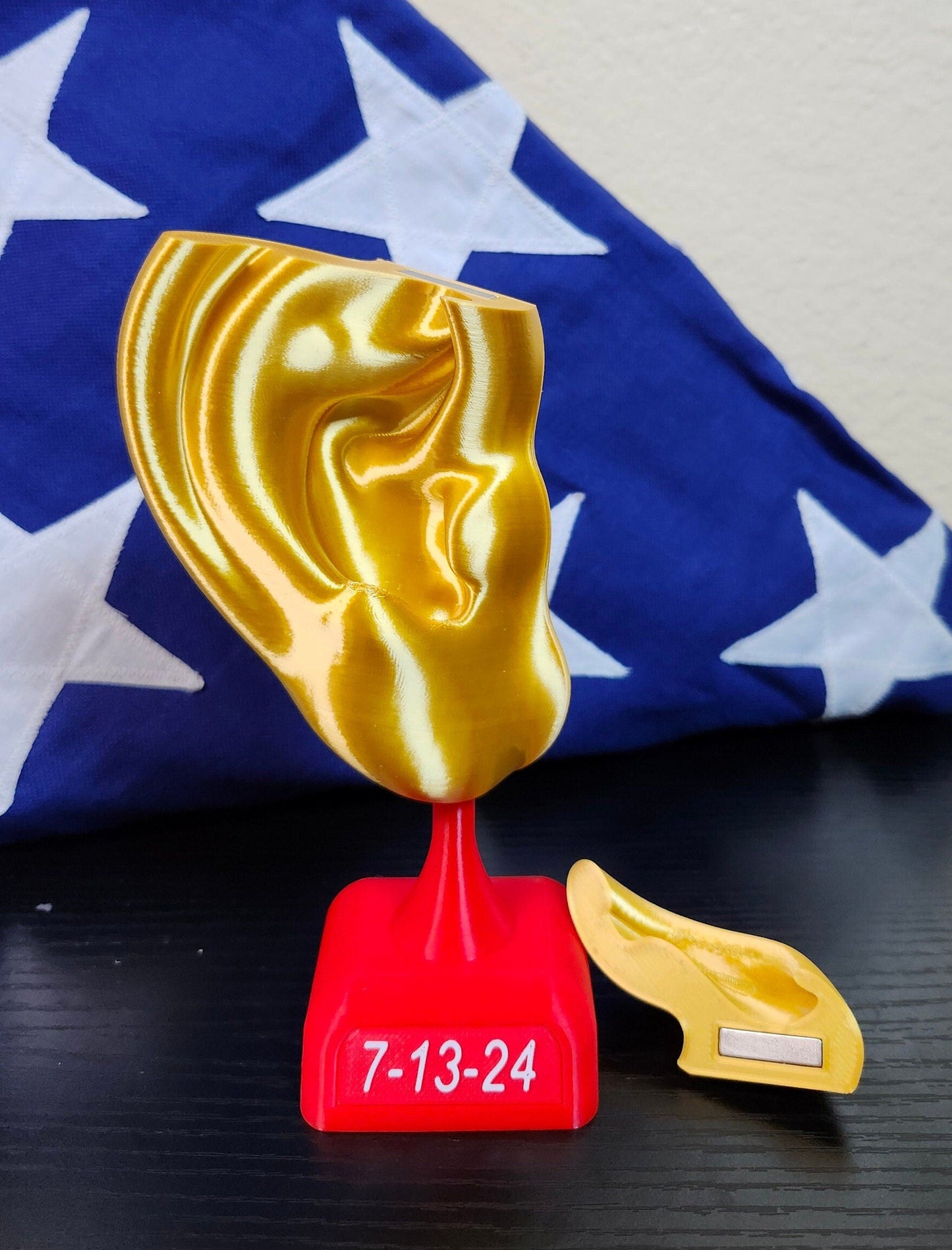Ear 3D Print - Historical Moment Collectable Commemorative Desk Shelf Accessory