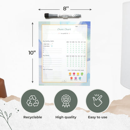 🌈Flexible Stick Weekly Chore Chart and Emotion Tracker for Kids👦👧🏽