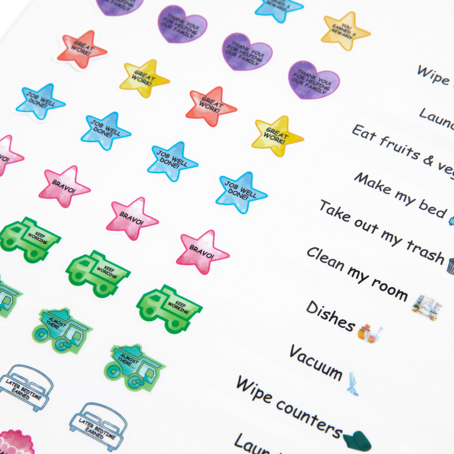 🌈Flexible Stick Weekly Chore Chart and Emotion Tracker for Kids👦👧🏽